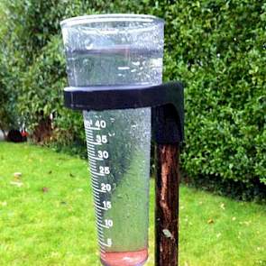 Veel boeren laten via twitter de tussenstand van de regenmeter weten. ‘50 mm in 12 uur’, twittert Henk de Vlieger. Nicole Bil, akkerbouwer in Kerkwerve: ‘Veel regen! Hier al 55 mm en het is nog niet klaar. Veel percelen staan blank, de sloten lopen bijna