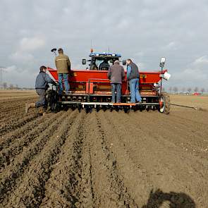 Het planten gebeurt op vrij lichte grond, zegt Peter Vroegindeweij van De Groot en Slot. ‘Het gaat prima.’