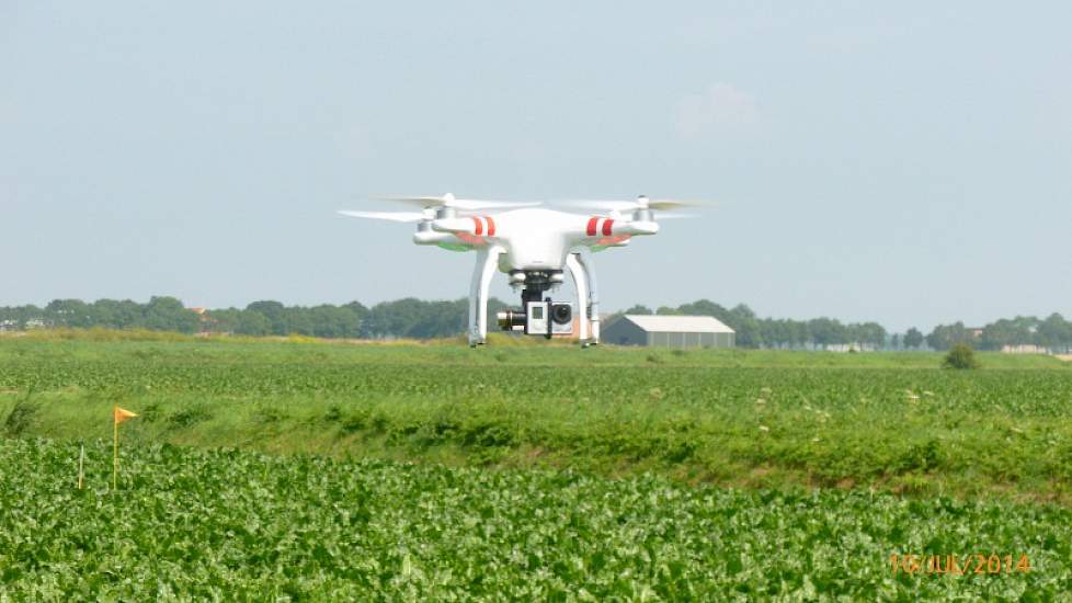 Ook werd er een drone gedemonsteerd voor veldinspecties.