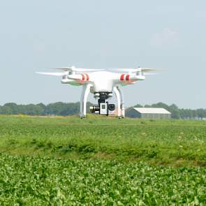 Ook werd er een drone gedemonsteerd voor veldinspecties.