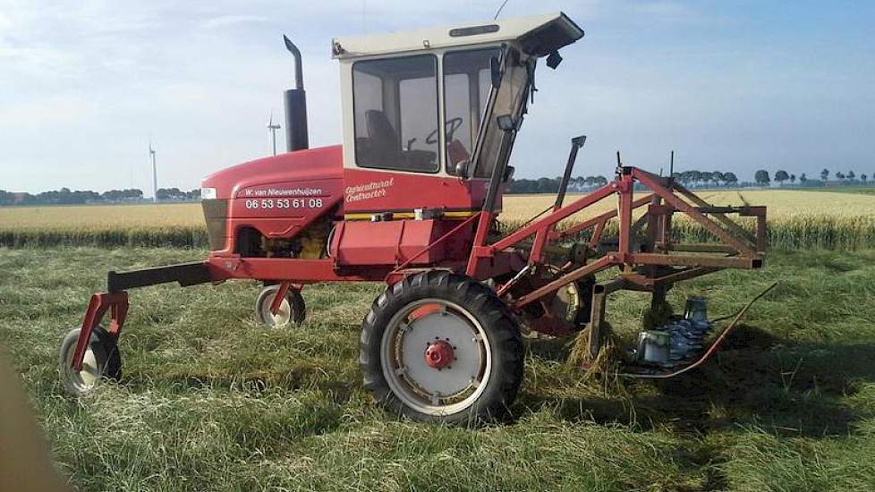 Lekker druk in het graszaad, aldus Wilco van Nieuwenhuijze uit Wieringerwerf.