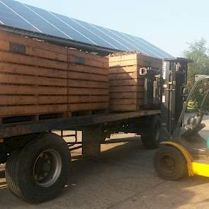 Bij de boerderij worden de kisten van de wagens gehaald en op ondergrondse kanalen gezet, waar ze in twee dagen worden droog geblazen.