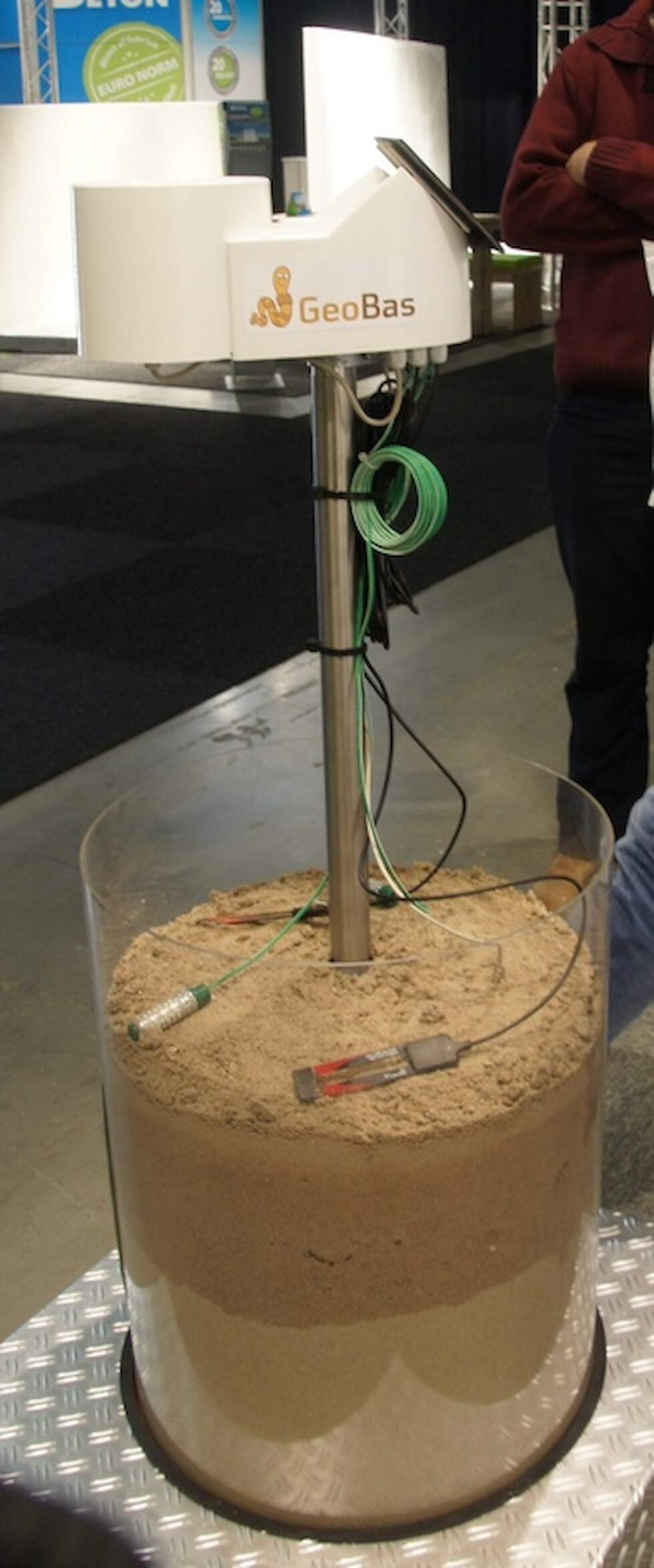GeoBas is een sensor die ook de zuigspanning meet, een belangrijke indicator voor vochttekort in het gewas.