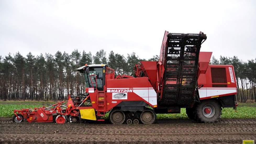 Vorige week is het rooien van de suikerbieten door de vele regen vertraagd doorgegaan.