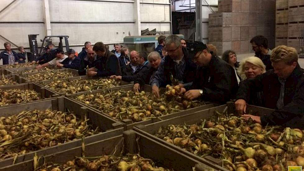Er was een grote groep internationale deelnemers uit veel Europese landen en daarbuiten aanwezig. Deze groep heeft in de morgen een aantal percelen met QI plantuirassen bezocht. Ook hebben ze een bezoek gebracht aan Franje Onions in Waarde waar ze op dat