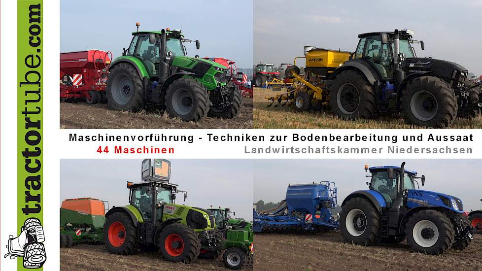 44 Techniken zur Bodenbearbeitung und Aussaat - LWK Niedersachsen - Vorführung v. 01.09.2016