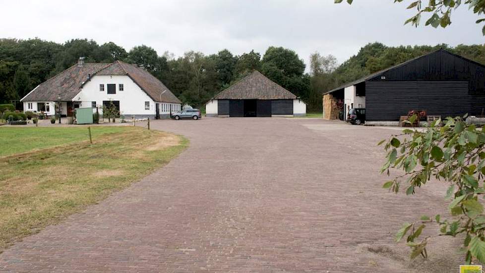 Het erf en de oprijlaan zijn ook origineel. De brede weg, van oorsprong een taxibaan voor de vliegtuigen, had aanvankelijk een breedte van 12 meter. Deze is na de oorlog versmald tot de huidige breedte. De stenen zijn gebruikt voor de bouw van een boerder