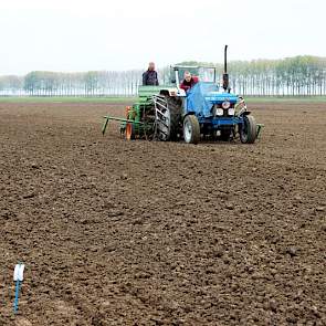 28 oktober: De zaaiomstandigheden waren perfect. Na de oogst van zaaiuien is het perceel gekilverd en losgetrokken. Een dag voor de zaai werd het perceel gewoeld en gerotord.