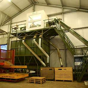 De Winter werkt voor het vierde seizoen met deze Schouten schoksorteerder. De machine bevalt hem zeer goed. ‘In de oude situatie lazen we eerst, en werden de aardappelen dan pas gesorteerd. Dat was erg druk voor de ogen. Nu hebben we het omgekeerd: eerst