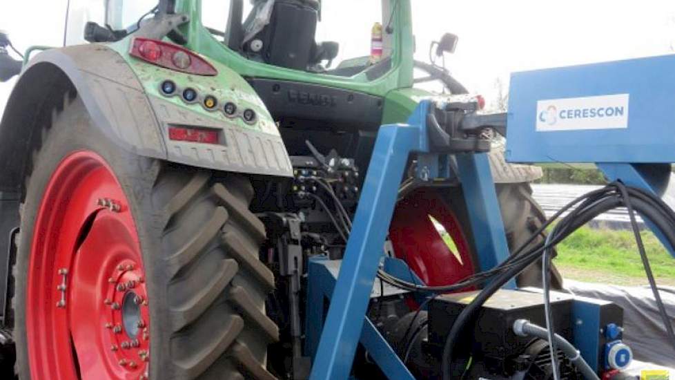 Machine getrokken door 120 pk sterke Fendt