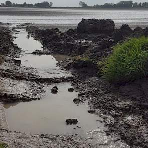 Novifarm in Numansdorp twitterde dinsdag: '1 mei en de kraan is al in het land geweest om geulen te graven vanwege overvloedige regenval!'