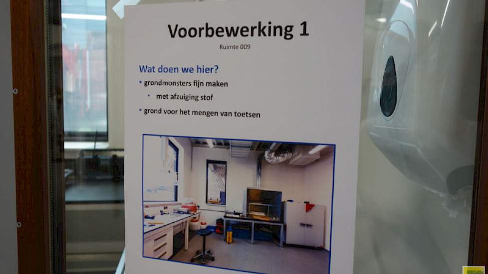 Voorbewerkingsruimte.