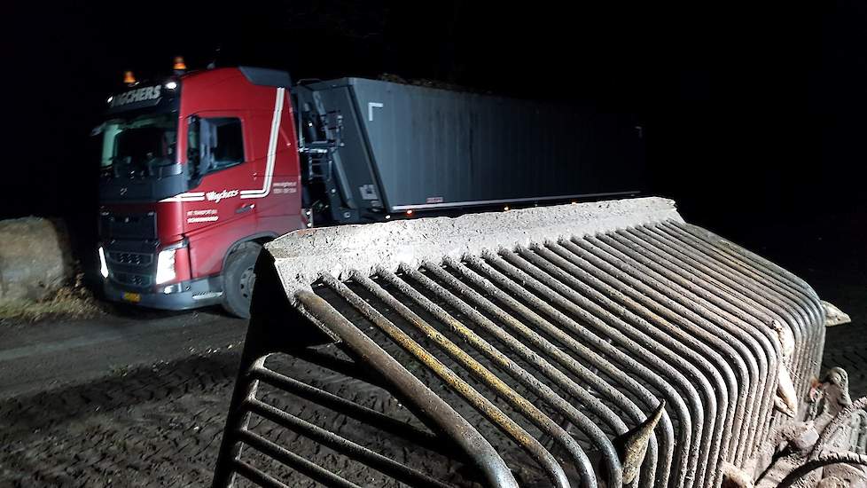 De bieten zijn verladen door transportbedrijf Wigchers.