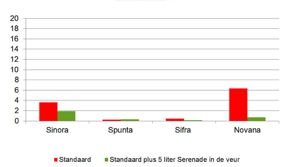 Grafiek 2: Rhizoctonia index