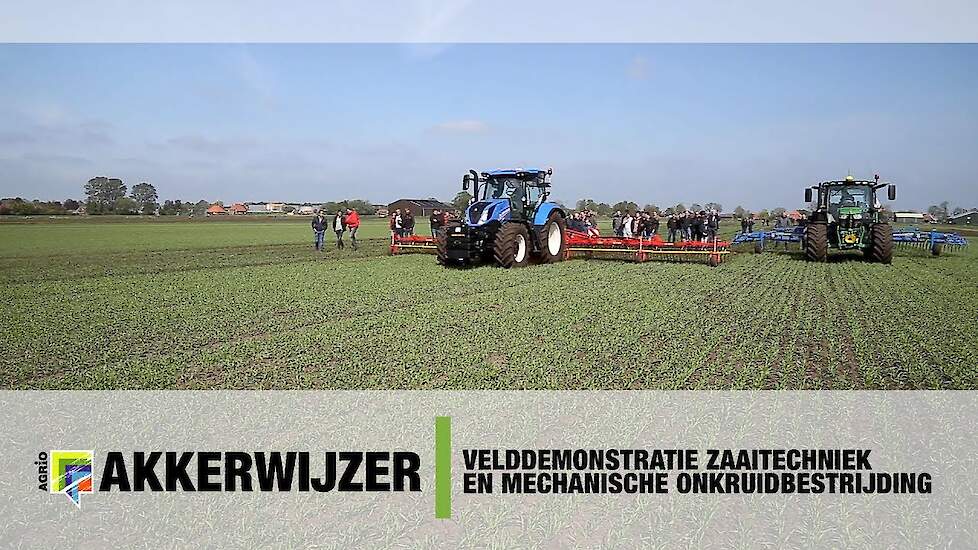 Velddemonstratie zaaitechniek en mechanische onkruidbestrijding in Zuidbroek