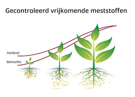 Afbeelding 2: Stikstofafgifte uit gecontroleerd vrijkomende meststoffen