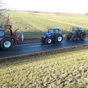 Trekkers onderweg naar Bremen.