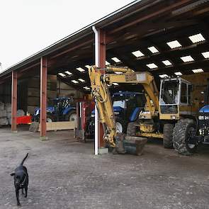 De in 2010 zelfgebouwde machineberging wordt waarschijnlijk verlengd met een bewaarplaats van 1.200 ton.