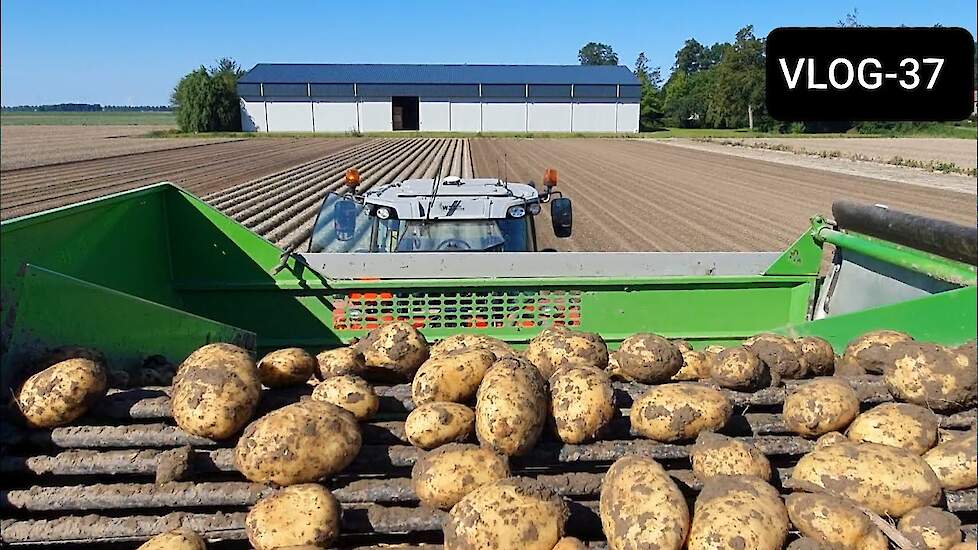 FARMVLOG  #37 aardappelen rooien met axiaalrollen
