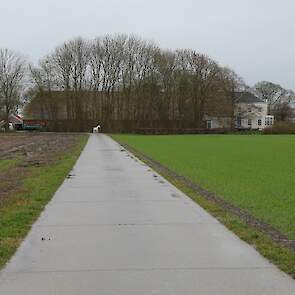 De statige boerderij met het hoge witte voorhuis van Boelo ten Have, net buiten Drieborg in het hart van het Groninger Oldambt stamt uit 1865.