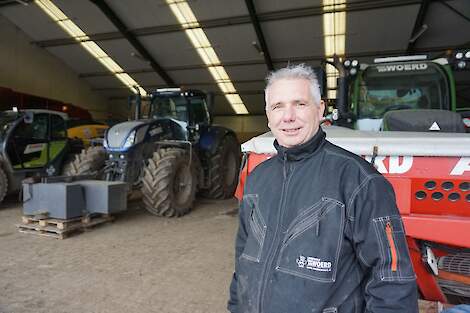 Gijs van der Woerd heeft een loon- en akkerbouwbedrijf in Zoelen (Gld.). Met zijn loonbedrijf is hij zowel in de akkerbouw als in de veehouderij actief (ca. 50/50). Het eigen akkerbouwbedrijf omvat ca. 200 hectare (wintertarwe, suikerbieten, maïs, graszaa