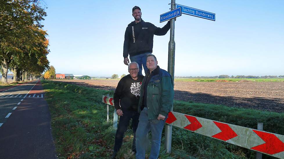 Boven: Han Schukkert. Beneden (van links naar rechts): Herman Schukkert en Hans Supèr.