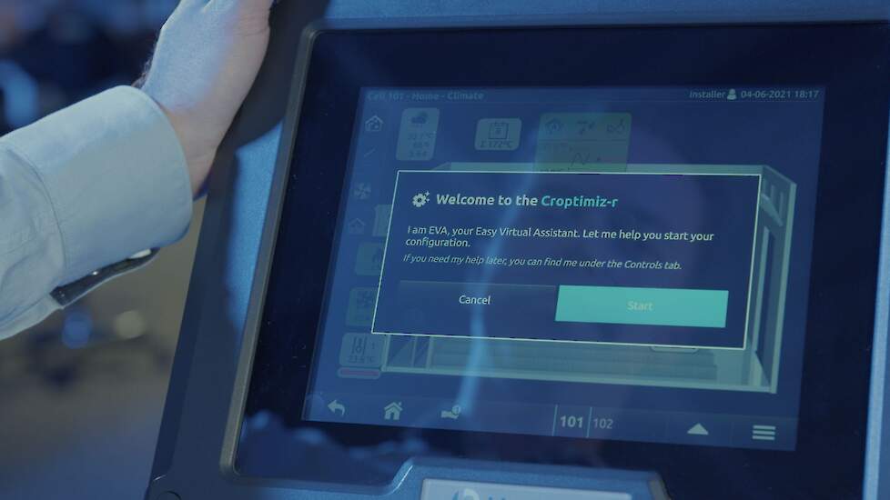 Mooij Agro presenteert de Croptimiz-r EVA edition. EVA is verkrijgbaar als extra module in Croptimiz-r, het nieuwste automatiseringssysteem voor de bewaring van gewassen. De Easy Virtual Assistant – EVA – is de nieuwe slimme assistent wizard van telers en