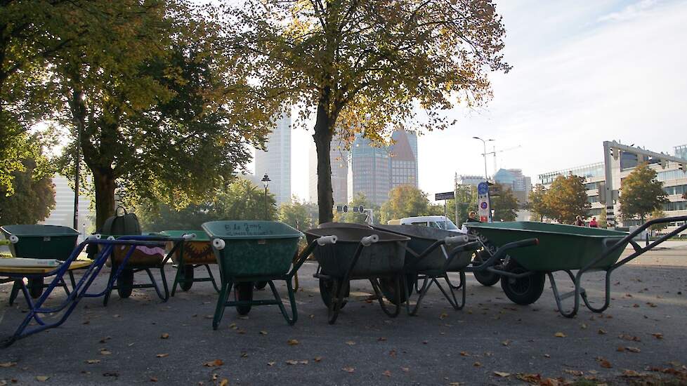 Voor de manifestatie op 12 oktober bofte de organisatie met het mooie en zonnige herfstweer.