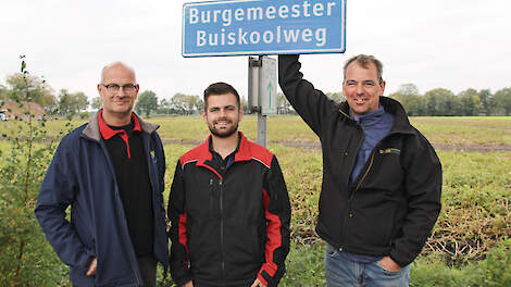 Kees, zijn zoon Tonie Bakker en Berend Jansema.