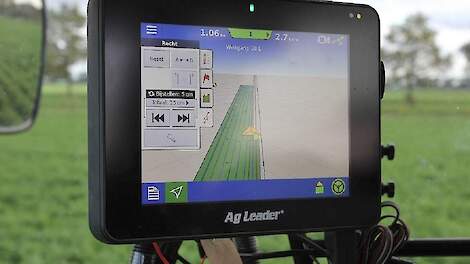 Beeldscherm van een GPS-systeem