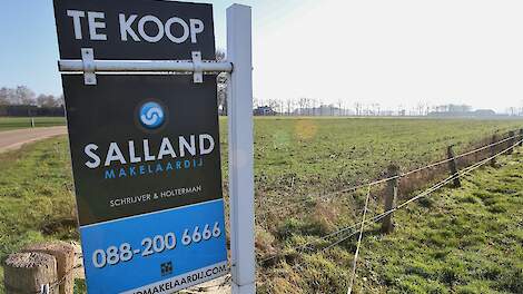 Prijs bouwland blijft hoog en stijgt met drie procent
