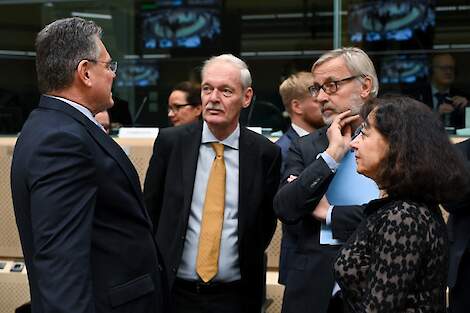 Staatssecretaris Rummenie in gesprek met Europese collega's