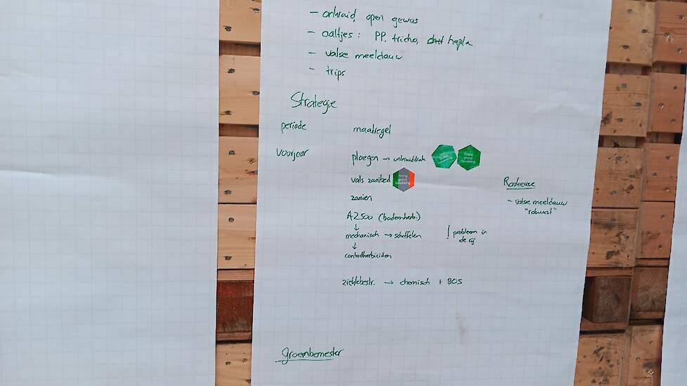 Ook voor de zaaiuien is een overzicht gemaakt van de uitdagingen binnen de teelt en mogelijke maatregelen.