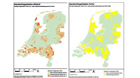 Stikstofkorting van 10 tot 20 procent in nieuwe aandachtsgebieden