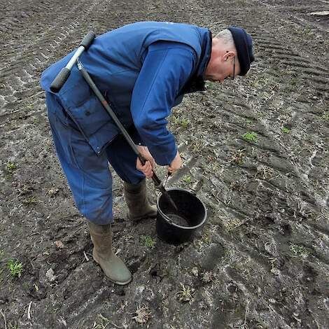 Monstername op de percelen van Boerderij van de Toekomst.