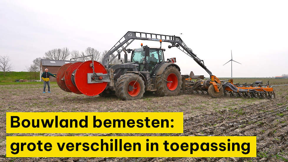 Bouwland bemesten: grote verschillen in toepassing, tot 37% emissie