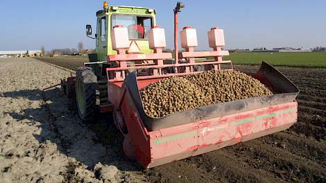 Voor de tweede helft april gaan er dit jaar nog niet veel aardappelen de grond in.
