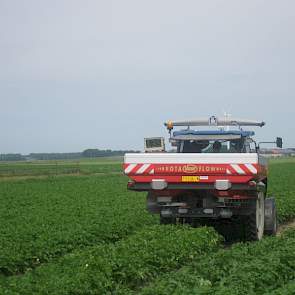 Yara N-sensor ALS. Vooral voor de graanteelt. Techniek voor de aardappelteelt nog in ontwikkeling.