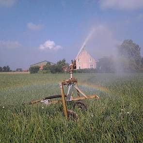 De uien water geven voor een mooie opbrengst?, twittert Daan Goense.